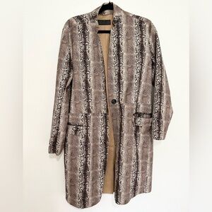 Anthropologie x Blank NYC Snake Charmer Jacket Women Size Small Vegan Suede